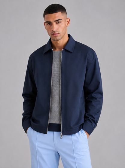 Men’s Fitted Lapel Windproof Jacket