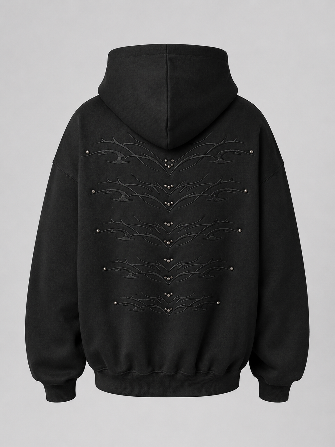 Washed Distressed Loose Fit Hoodie