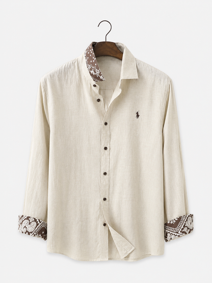 Light Khaki Loose Fit Lapel Jacket
