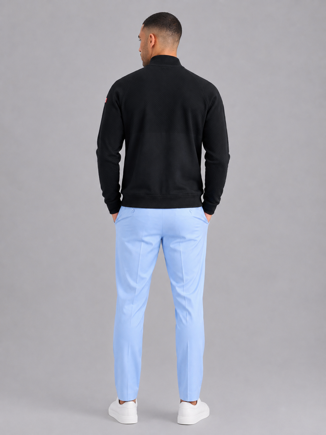 Slim Fit Stand Collar Sports Jacket