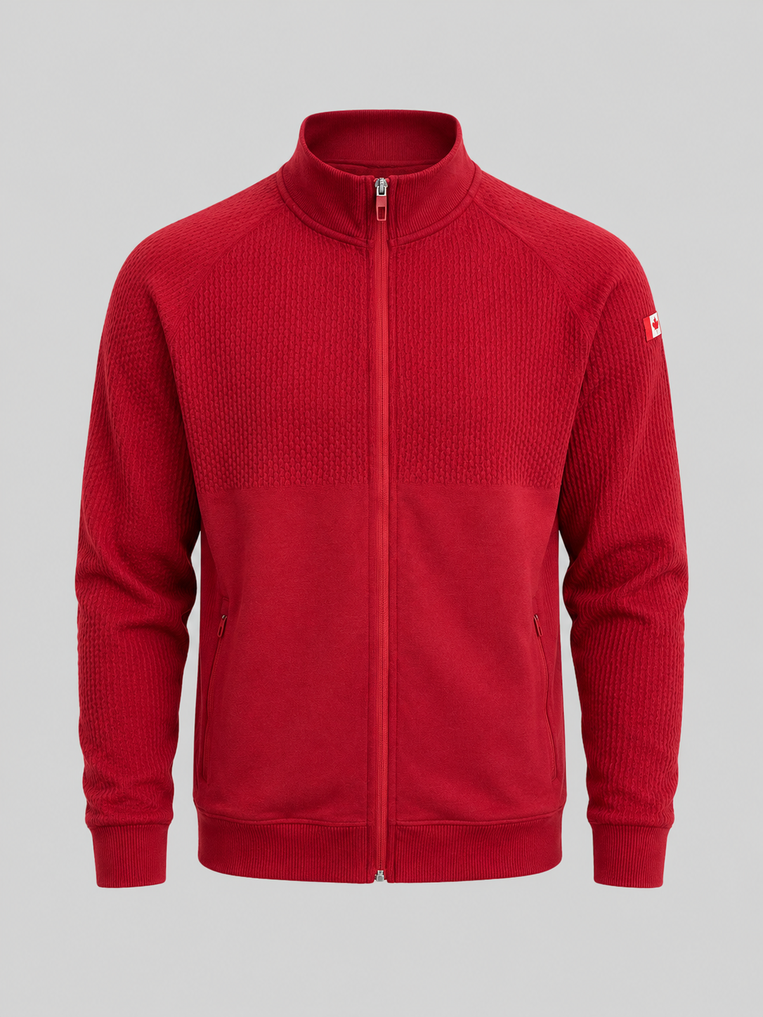 Slim Fit Stand Collar Sports Jacket