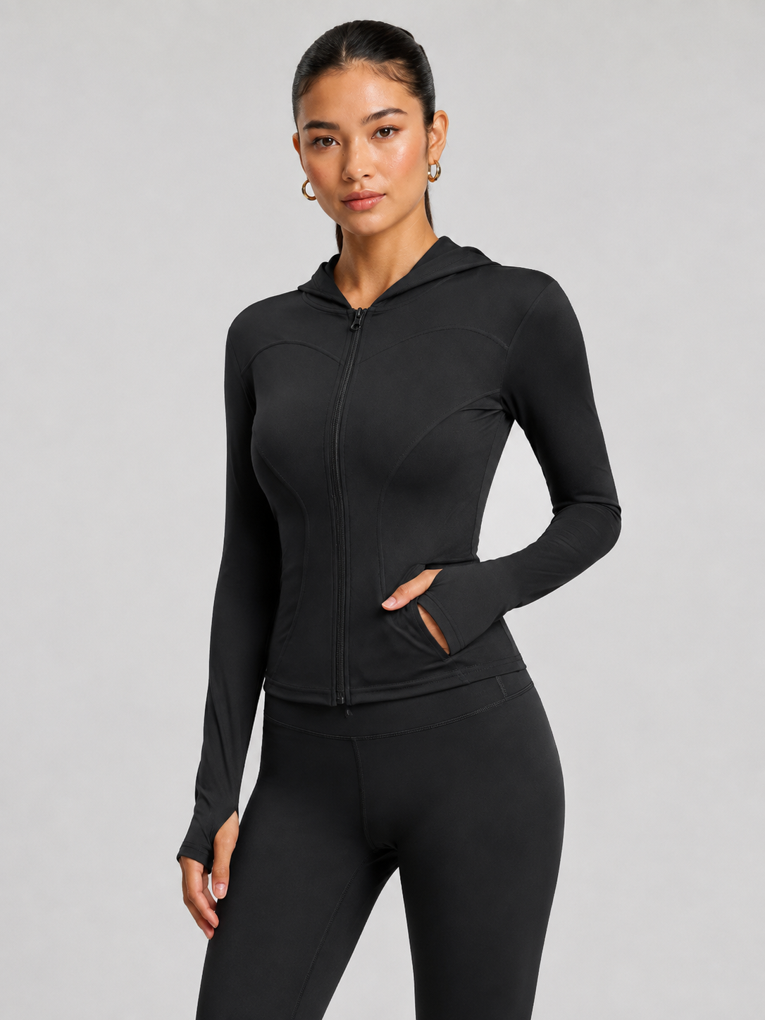 Women’s Stretch Hooded Sports Jacket