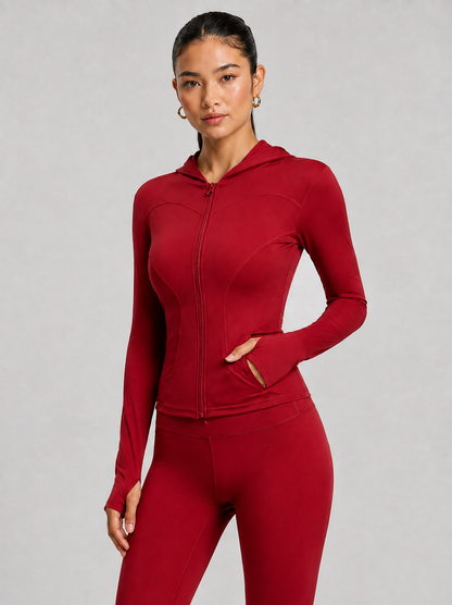 Women’s Stretch Hooded Sports Jacket