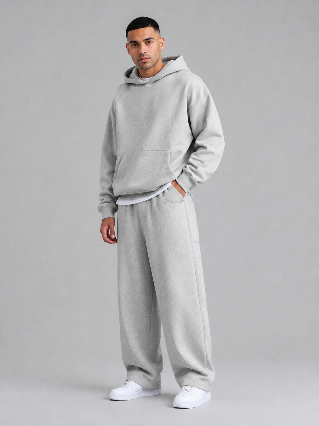 Loose Straight-Leg Cotton Casual Pants
