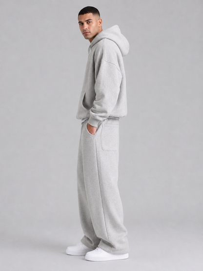 Loose Straight-Leg Cotton Casual Pants