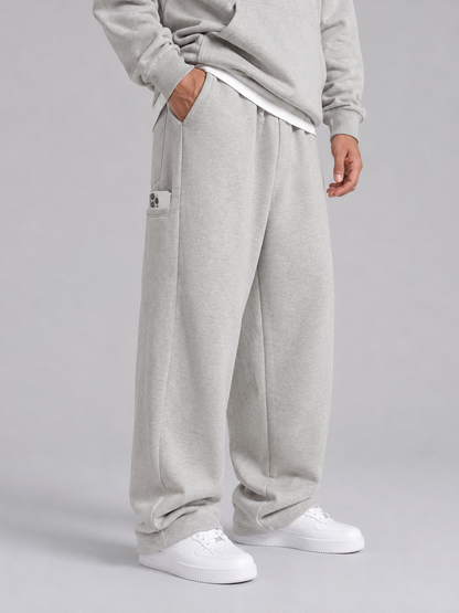 Loose Straight-Leg Cotton Casual Pants