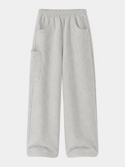 Loose Straight-Leg Cotton Casual Pants