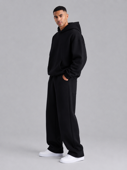 Loose Straight-Leg Cotton Casual Pants