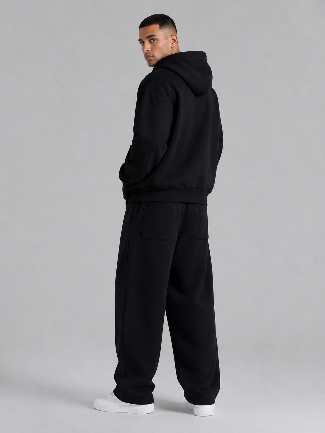 Loose Straight-Leg Cotton Casual Pants