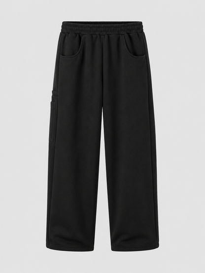Loose Straight-Leg Cotton Casual Pants