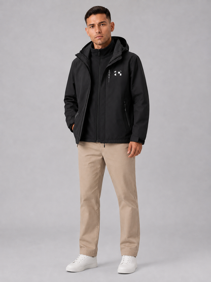 Men’s Waterproof 3-in-1 Hooded Outdoor Jacket