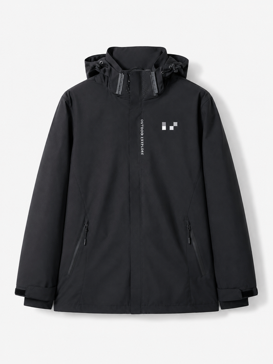 Men’s Waterproof 3-in-1 Hooded Outdoor Jacket