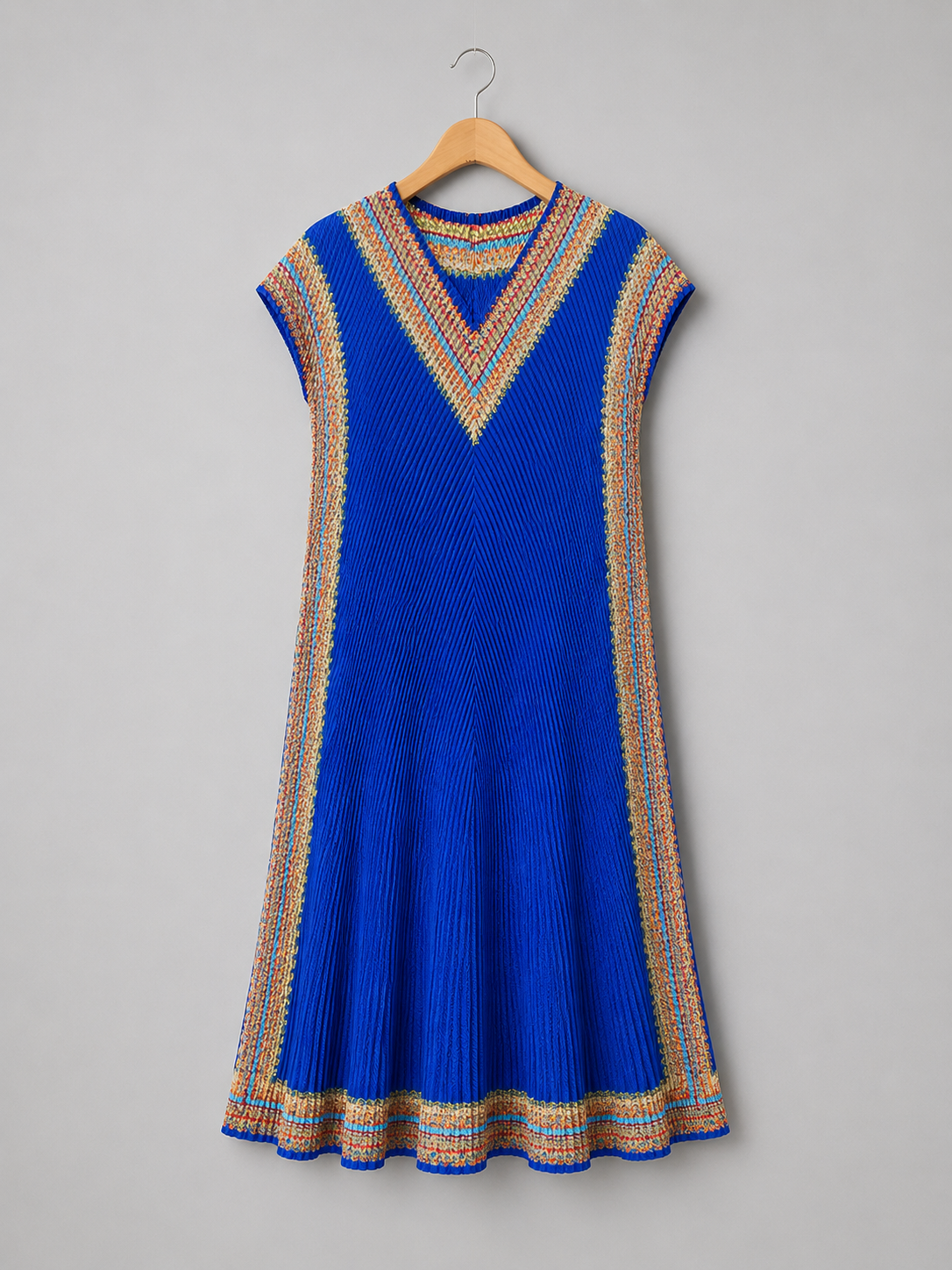 Women’s Sleeveless Pleated A-Line Maxi Dress
