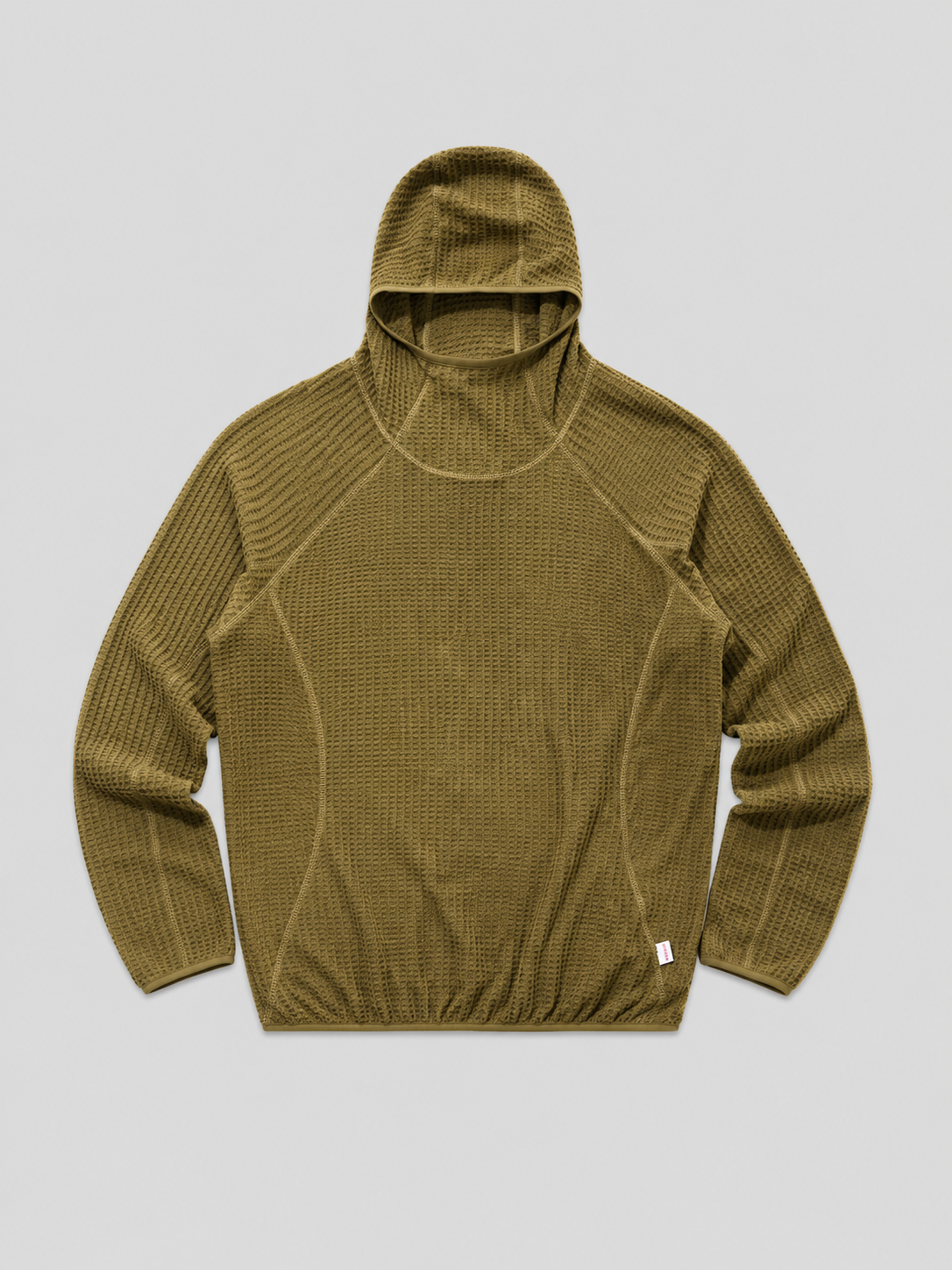 Loose Fit High-Collar Hooded Pullover