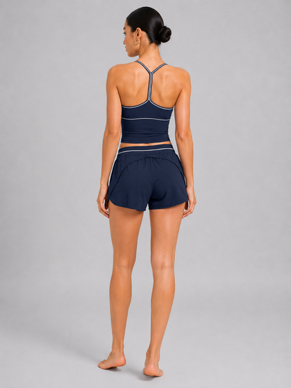 Women’s Padded Activewear Top & Shorts Set