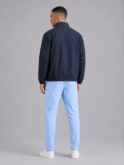 Stand Collar Lightweight Zip Jacket