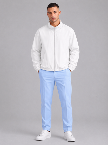 Stand Collar Lightweight Zip Jacket
