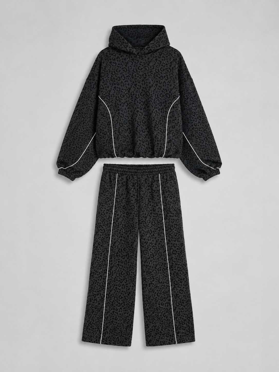 Women’s Leopard Print Long Sleeve Activewear Set