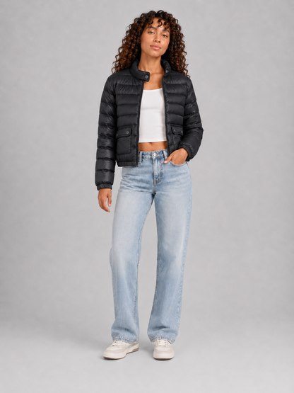 Unisex Lightweight Stand Collar Down Jacket
