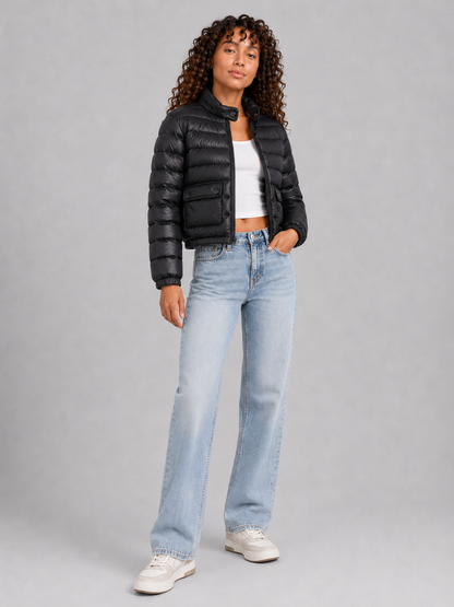 Unisex Lightweight Stand Collar Down Jacket