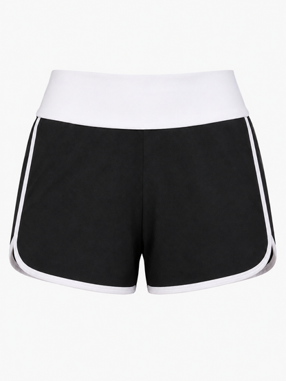 Women’s Breathable Striped Fitness Shorts