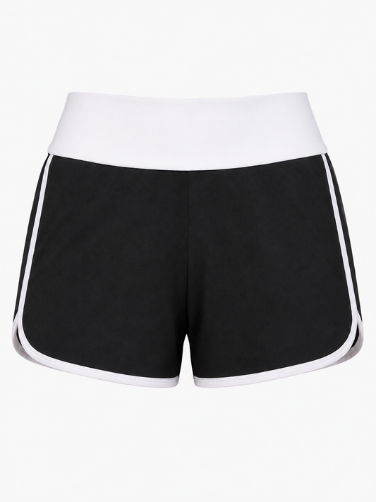 Women’s Breathable Striped Fitness Shorts