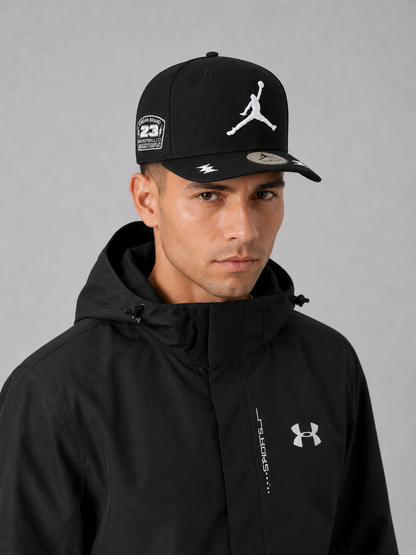 Jordan Big Boys' Youth Retro Jumpman Snapback Hat Black