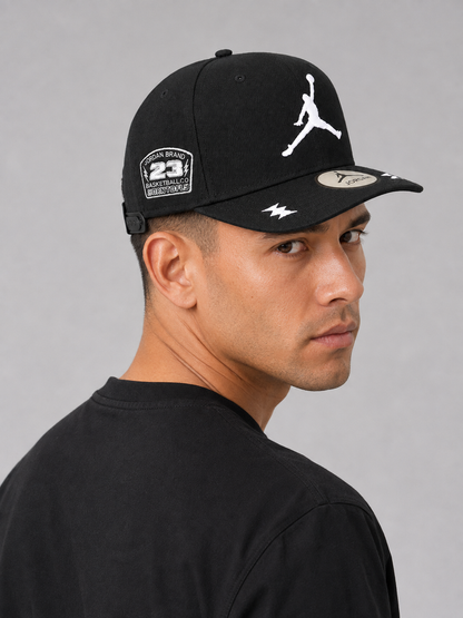 Jordan Big Boys' Youth Retro Jumpman Snapback Hat Black