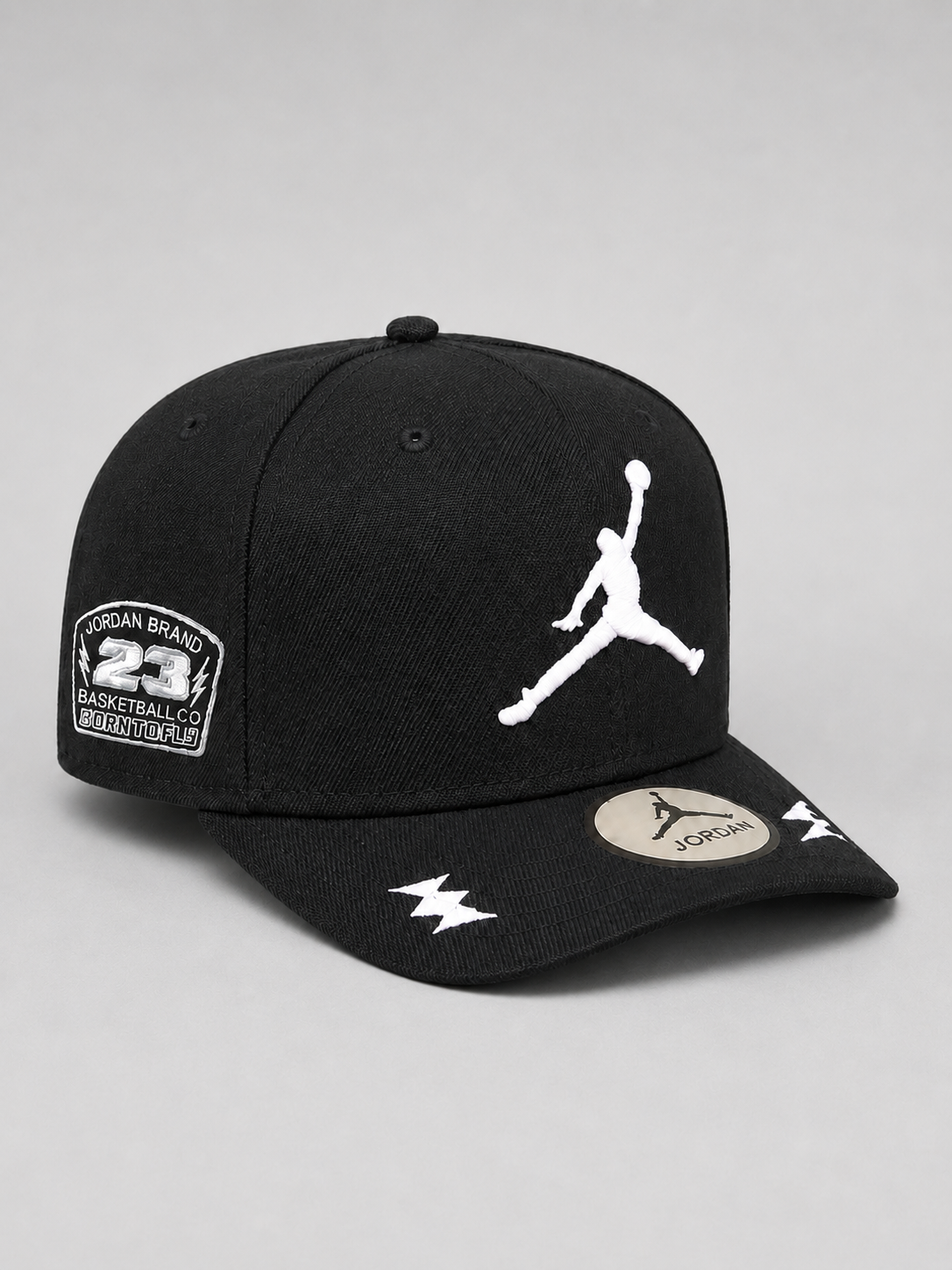 Jordan Big Boys' Youth Retro Jumpman Snapback Hat Black