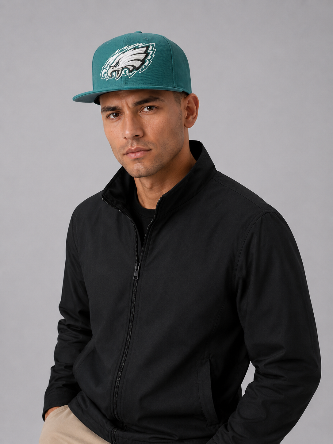 Era Philadelphia Eagles Double-Logo 9FIFTY Snapback Hat