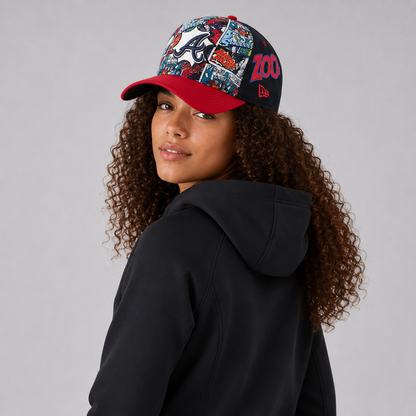 Atlanta Braves - Era Navy/Red MLB Diamond Hero Edition A-Frame 9FORTY Hat