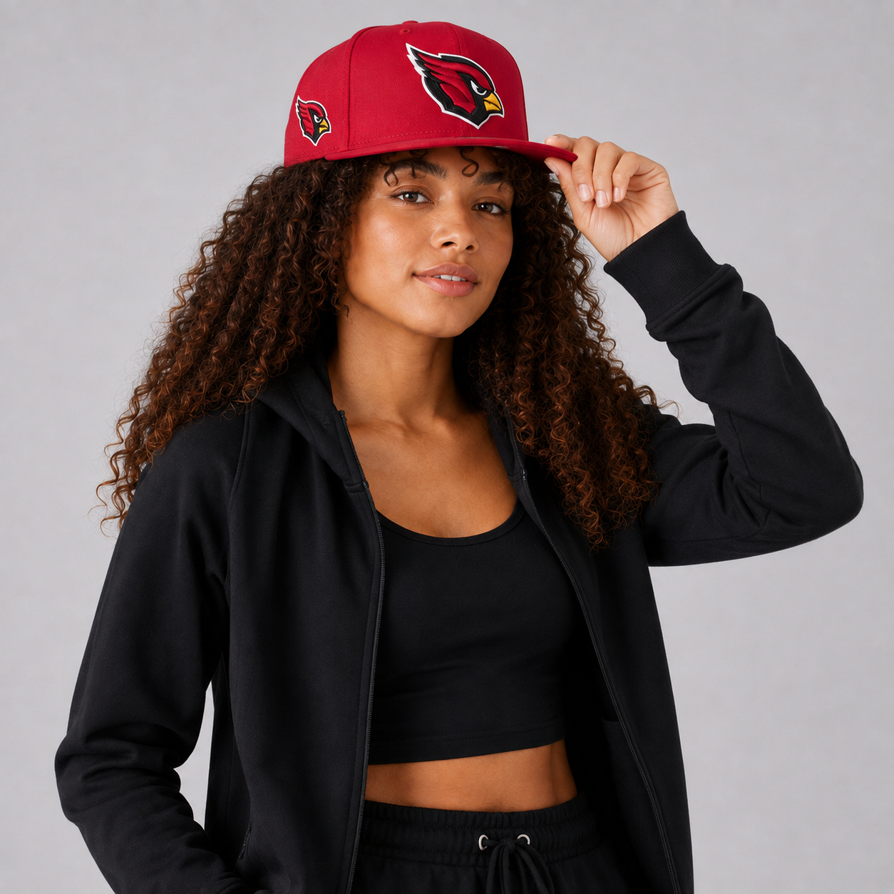 Arizona Cardinals New Era Cardinal Logo Strike 9FIFTY Snapback Hat