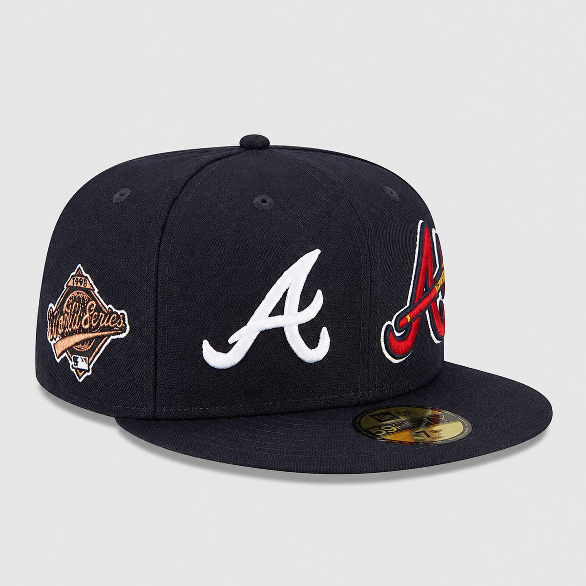 Atlanta Braves New Era Navy Patch Pride 59FIFTY -