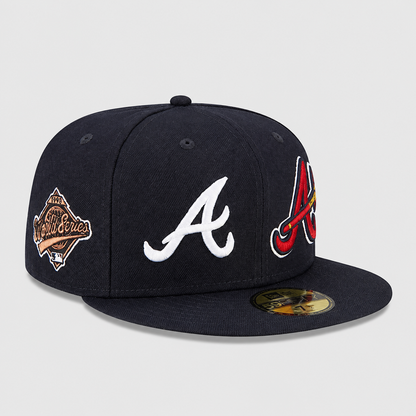 Atlanta Braves New Era Navy Patch Pride 59FIFTY -