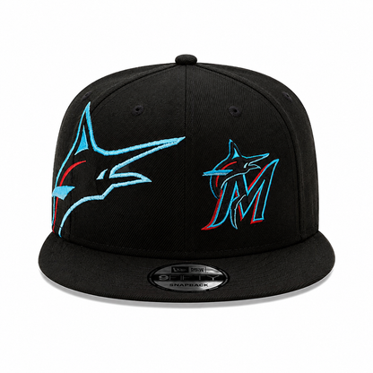 Miami Marlins- Era Black Logo Strike 9FIFTY Snapback Hat