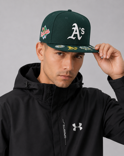 Era Oakland Athletics World Series Multi-Patch 59FIFTY Fitted Hat