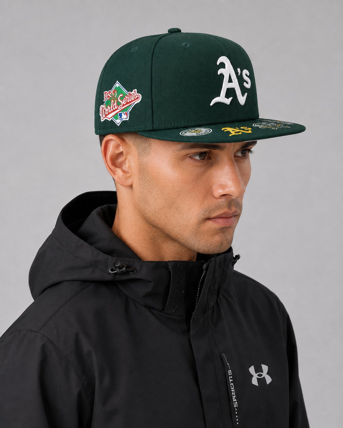 Era Oakland Athletics World Series Multi-Patch 59FIFTY Fitted Hat