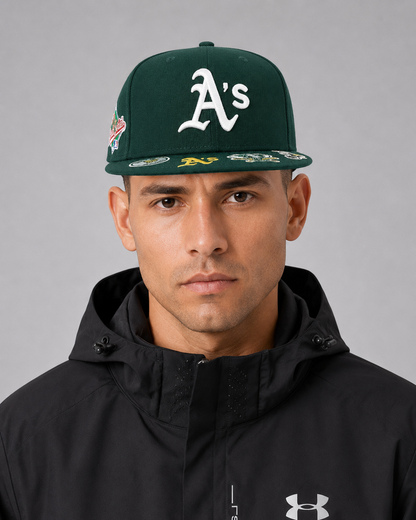 Era Oakland Athletics World Series Multi-Patch 59FIFTY Fitted Hat