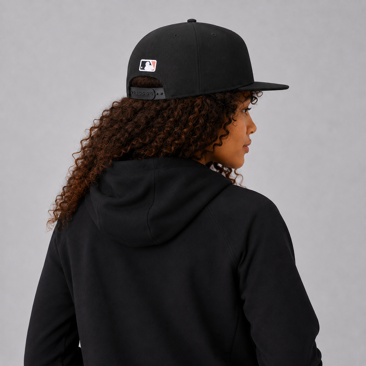 Black Orange Bridge Embroidered Snapback Cap