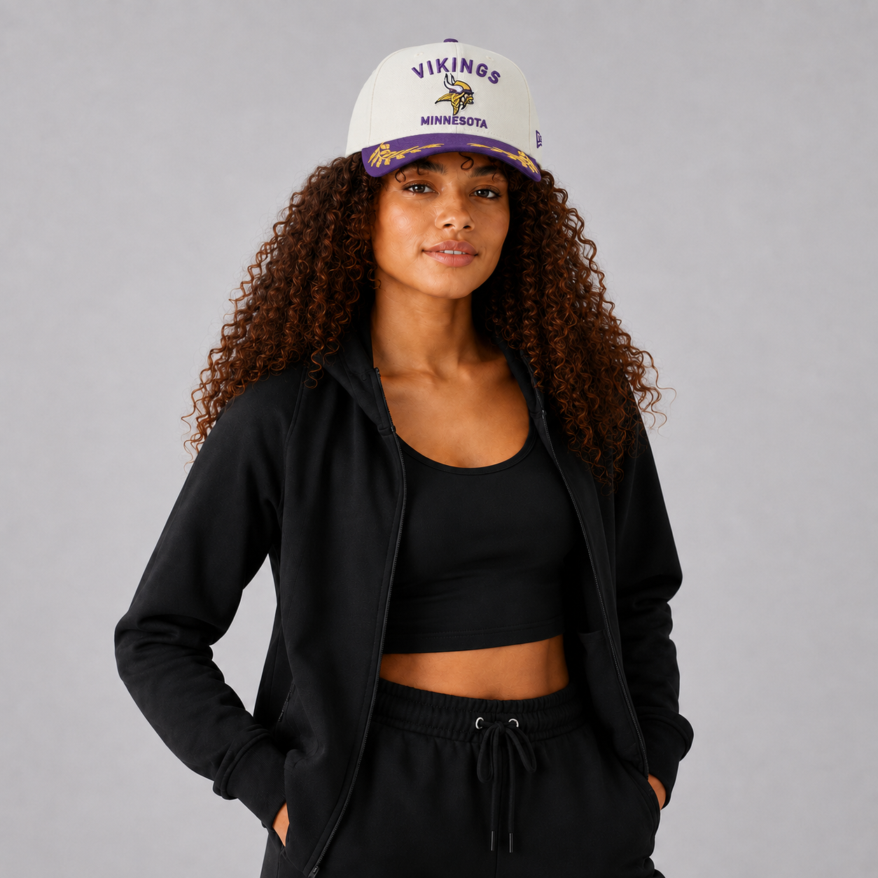 Minnesota Vikings - Era Cream/Purple 9FORTY A-Frame M-Crown Adjustable Hat