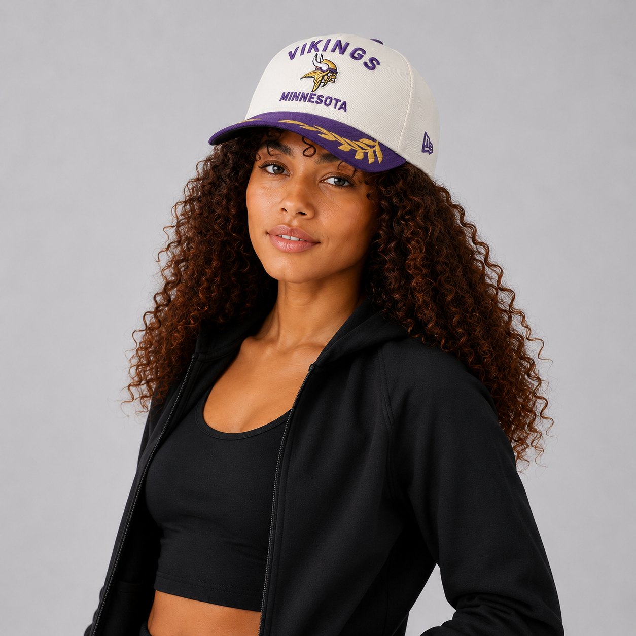 Minnesota Vikings - Era Cream/Purple 9FORTY A-Frame M-Crown Adjustable Hat