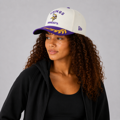 Minnesota Vikings - Era Cream/Purple 9FORTY A-Frame M-Crown Adjustable Hat