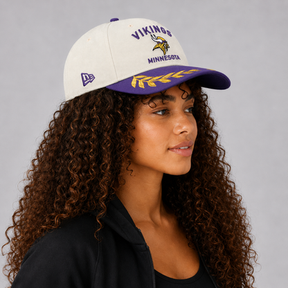 Minnesota Vikings - Era Cream/Purple 9FORTY A-Frame M-Crown Adjustable Hat