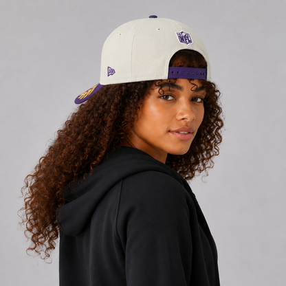 Minnesota Vikings - Era Cream/Purple 9FORTY A-Frame M-Crown Adjustable Hat