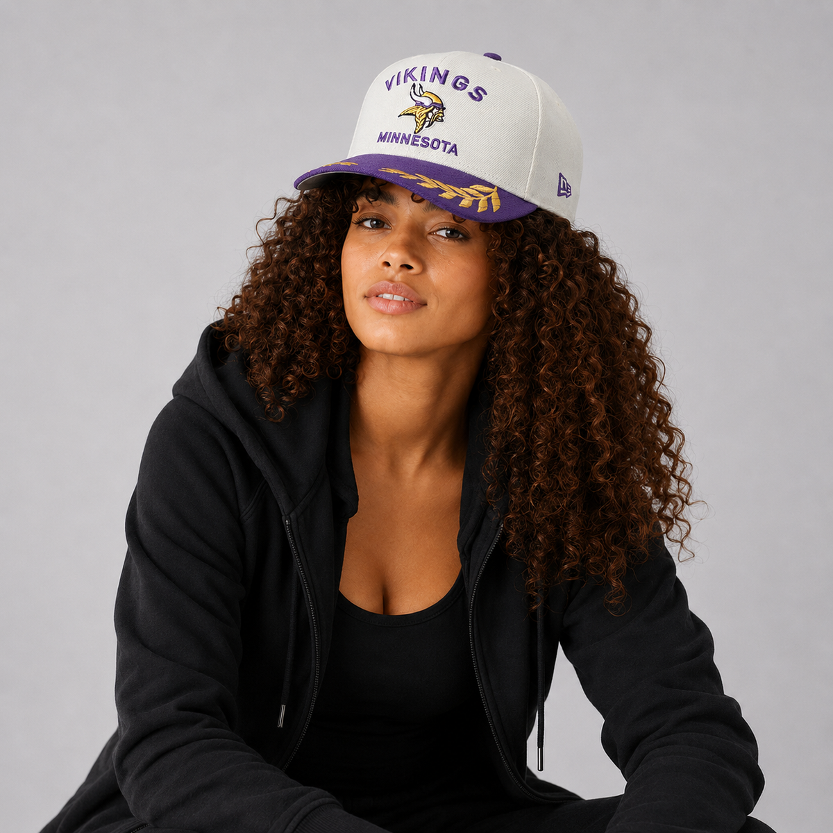 Minnesota Vikings - Era Cream/Purple 9FORTY A-Frame M-Crown Adjustable Hat