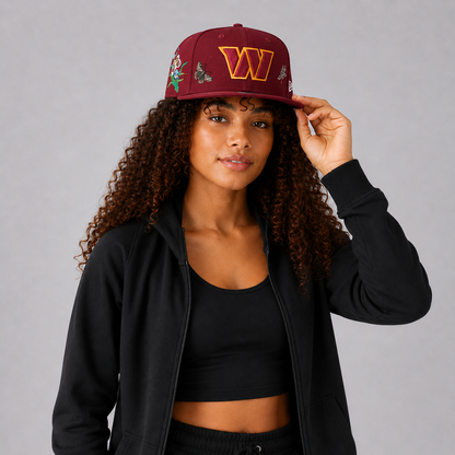 Era x Felt Burgundy Washington Commanders 59FIFTY Fitted Hat
