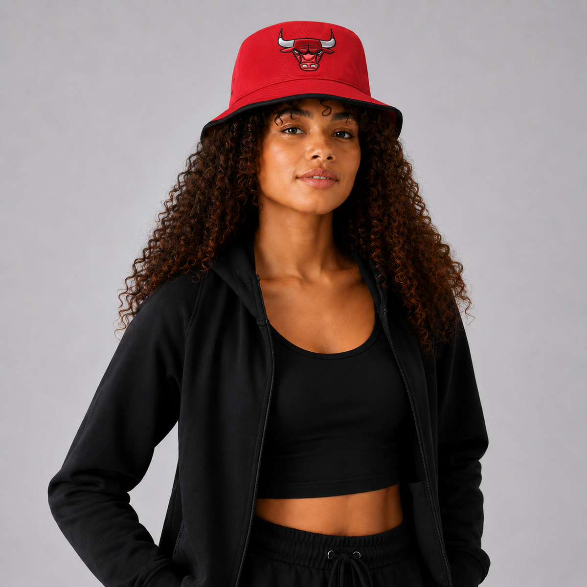 Era Chicago Bulls Double-Logo Bucket Hat