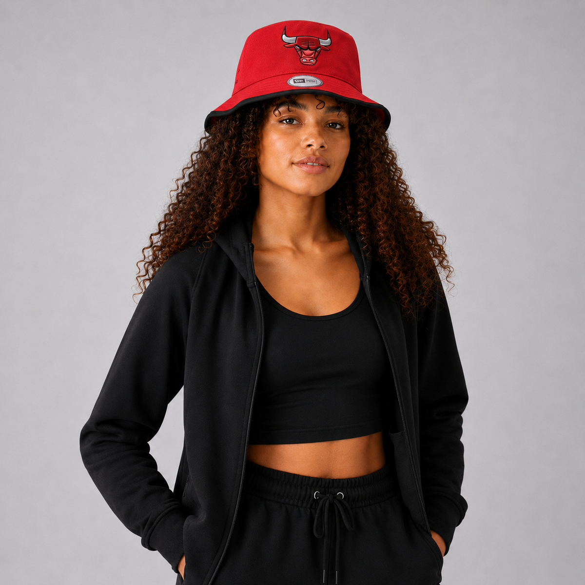 Era Chicago Bulls Double-Logo Bucket Hat