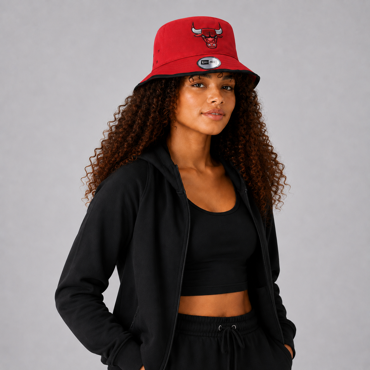 Era Chicago Bulls Double-Logo Bucket Hat