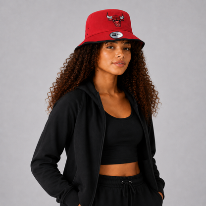 Era Chicago Bulls Double-Logo Bucket Hat
